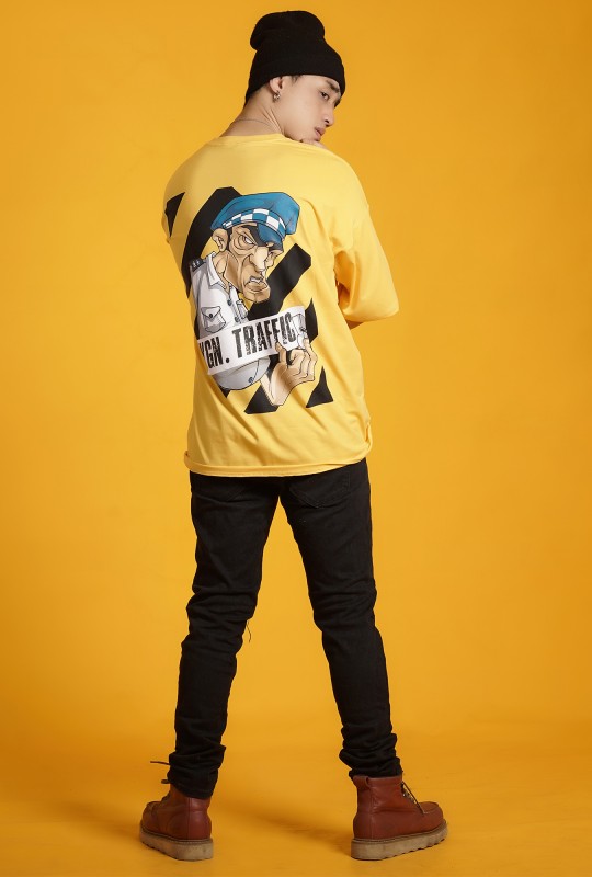 Ygn Traffic Police Oversized T-Shirt Boy (Yellow)